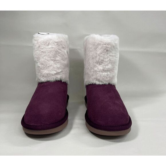 Koolaburra by UGG Kids' Aubrei Short Booties - Plum 2 Little Kids - Picture 4 of 7